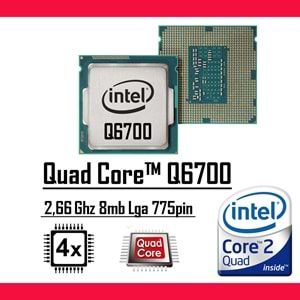 Intel® Core™2 Quad Q6700 2.66 Ghz 8mb Cache Lga 775p Masaüstü Bilgisayar İşlemci