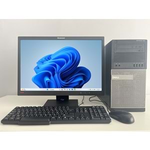 Dell Optiplex 790 Tower / İ5-3350p- 3.30ghz / 8Gb Ddr3 / 128Gb SSD+120gb HDD /2. EL BİLGİSAYAR / Lenovo Ips 22