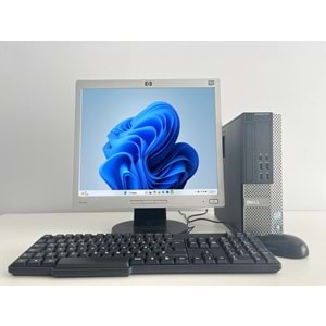 Dell OptiPlex 710 Slim / i3-3220 3.30Ghz / 16Gb Ddr3 / 240Gb SSD / 2. EL BİLGİSAYAR / HP 17