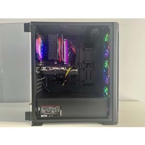 İ5 11400F RX580 8Gb Gddr5 Ekran Kartı H510 Anakart 512Gb M2 Ssd 16Gb Ddr4 Ram 600W Psu Rampage Gaming Kasa