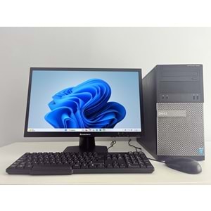 Dell OptiPlex 3020 Tower / i5-4570s 3.60Ghz / 16Gb Ddr3 / 240Gb SSD+250Gb Hdd / 2. EL BİLGİSAYAR / Lenovo Led 22