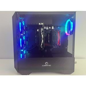 İ5-13400 Turbo: 4.60Ghz RX580 Gddr5 8Gb Ekran Kartı 16Gb Ddr4 Ram Wd Green 512Gb NVMe Ssd H610ME Anakart Rampage 650W Psu Lunatıc Gaming Kasa