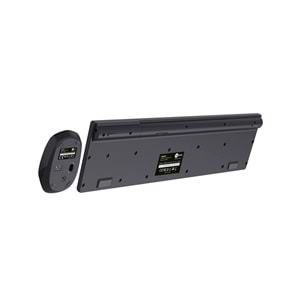 Lecoo KM2001 Kablosuz Türkçe Q Klavye & Mouse Set Siyah