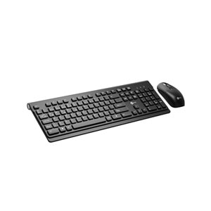 Lecoo KW203 Kablosuz Türkçe Q Klavye & Mouse Set Siyah