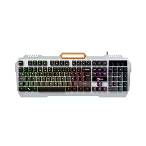 Lecoo KB123 USB Kablolu Makro Tuşlu Rainbow Efektli Mekanik Hisli Membran Gaming Türkçe Q Siyah Klavye