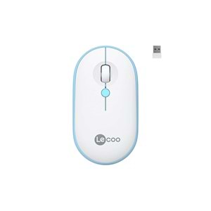 Lecoo WS212 Kablosuz 1600DPI 4 Tuşlu Optik Mouse Beyaz & Mavi