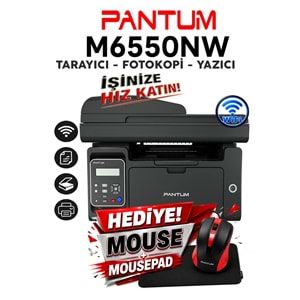 Pantum M6550NW Çok Fonksiyonlu Network + Wifi + Fotokopi + ADF Tarayıcı + Lazer Yazıcı