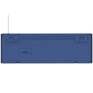 Everest KB-74 Beyaz/Mavi USB Rainbow Aydınlatmalı Q Membrane