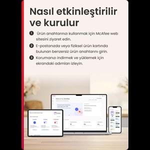 McAfee LiveSafe Antivirüs 2 Yıllık / Sınırsız Cihaz Lisans