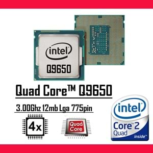 Intel® Core™2 Quad Q9650 3.00 Ghz 12mb Cache Lga 775p Masaüstü Bilgisayar İşlemci