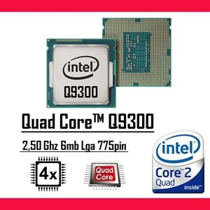 Intel® Core™2 Quad Q9300 2.50 Ghz 6mb Cache Lga 775p Masaüstü Bilgisayar İşlemci