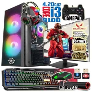 WarboX Dook I3 9100 Turbo:4.20ghz 16gb Ram 240gb Ssd 250gb Hdd R7 240-4gb E.kartı 22
