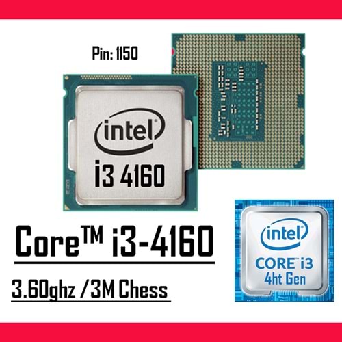 Intel® Core™ i3-4160 Processor 3M Cache, 3.60 GHz