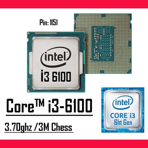 Intel® Core™ i3-6100 Processor 3M Cache, 3.70 GHz