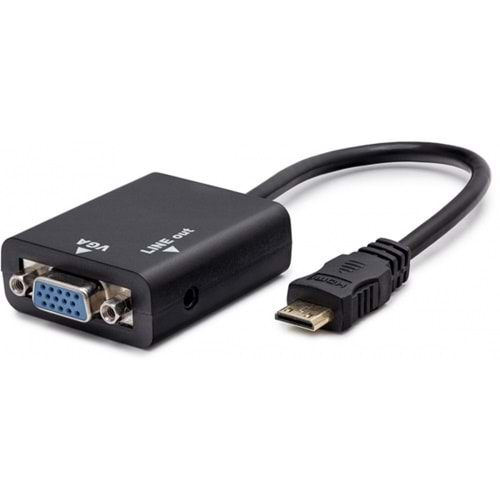 Hadron 4577 Mini HDMI to VGA Dönüştürücü