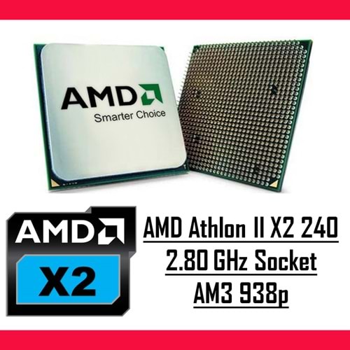 AMD Athlon II X2 240 2.80GHz Socket AM3 938p