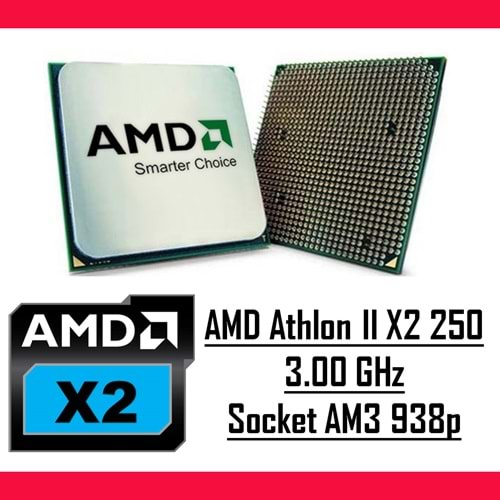AMD Athlon II X2 250 3.00 GHz Socket AM3 938p