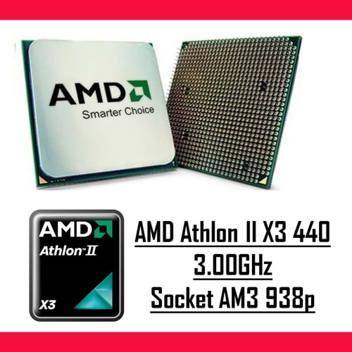 AMD Athlon II X3 440 3.00GHz Socket AM3 938p