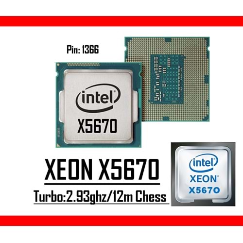 İntel Xeon X5670 2.93Ghz 12MB Cache LGA1366