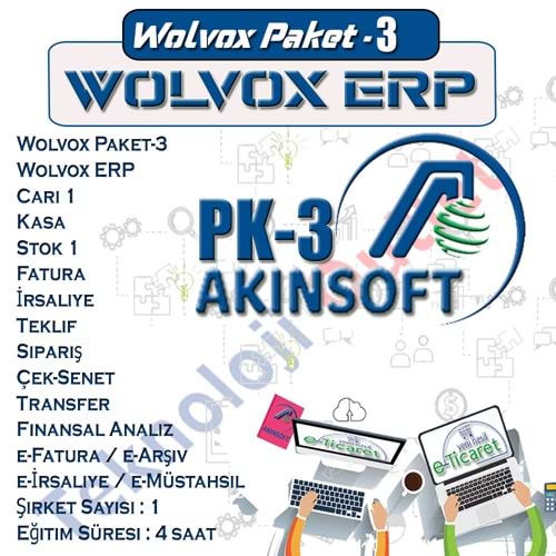 AkınSoft Wolvox ERP / Wolvox Paket-3