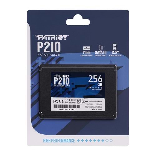 Patriot P210S256G25 P210 Series 256GB SATA3.0 2.5 500MB/400MB Dahili SSD