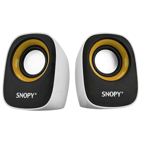 Snopy SN- 120 2.0 Beyaz/Sarı USB Speaker