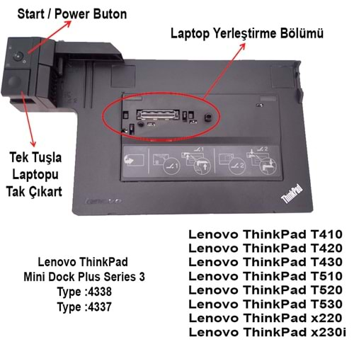 Lenovo ThinkPad T510 Dock Station 1 adet