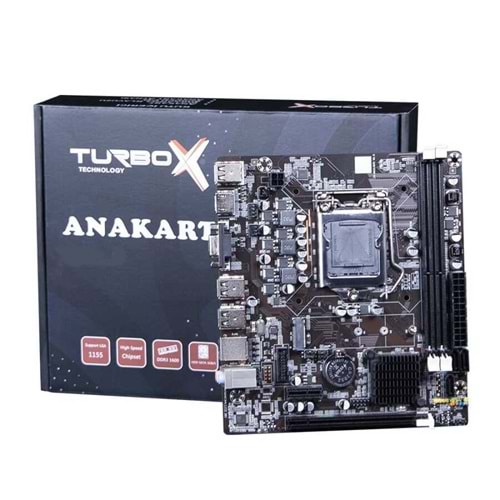 Turbox WorkTeam H55M Sata DDR3 1600MHZ usb 2.0 Vga Hdmı Ses Lan 1156p 1.gen Anakart