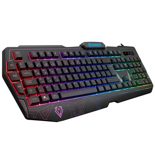 Everest KB-GX61 FORMULA Usb Rgb Aydınlatmalı 3 Makro Tuşlu Bilek Destekli Oyucu Klavyesi