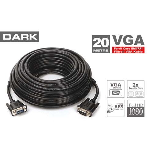 Hadron HDX7757 VGA Görüntü Kablo 20m