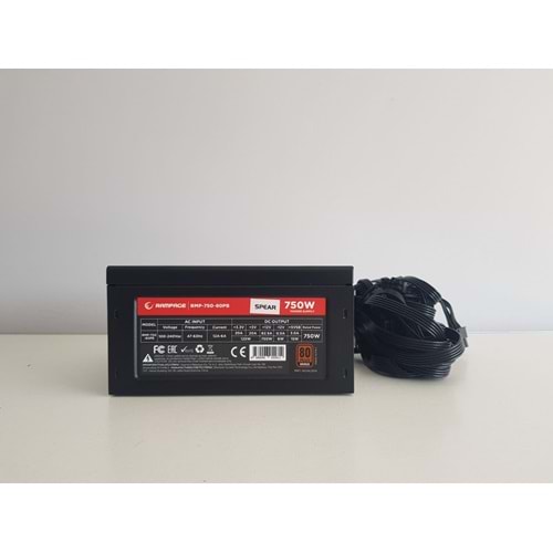 Rampage RMP750-80PB 750W v4 14cm Fan Siyah 80 Plus ( 80+ ) Bronze Sertifikalı Power Supply