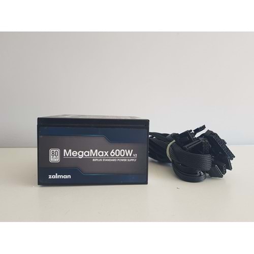 ZALMAN ZM600-TXII MegaMax 600W 12cm Fan Siyah 80 Plus ( 80+ ) Bronze Sertifikalı Power Supply
