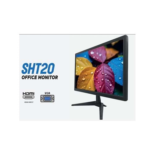 Shiftech 75 Hz 5 ms Full HD HDMI VGA Siyah SHT 20” LED Monitör