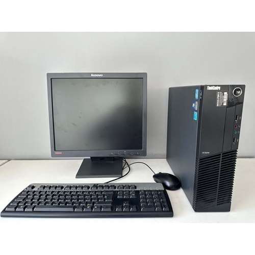 Lenovo Thinkcentre M91p Slim / İ5-2400- 3.10ghz / 8Gb Ddr3 /128Gb SSD+120Gb HDD /LENOVO 17