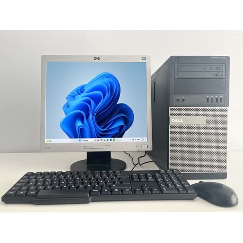 Dell Optiplex 790 Tower / İ3-3320- 3.30ghz / 8Gb Ddr3 /128Gb SSD+120gb HDD /2. EL BİLGİSAYAR / HP 17