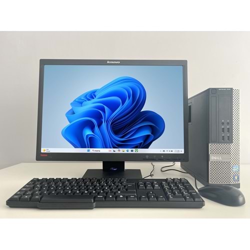 Dell OptiPlex 710 Slim / i5-2400 3.40Ghz / 8Gb Ddr3 / 120Gb SSD / 2. EL BİLGİSAYAR / Lenovo LCD 22