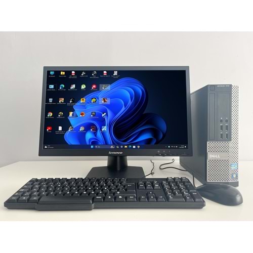 Dell OptiPlex 710 Slim / i5-3470s 3.60Ghz / 16Gb Ddr3 / 240Gb SSD / 2. EL BİLGİSAYAR / Lenovo Led 22