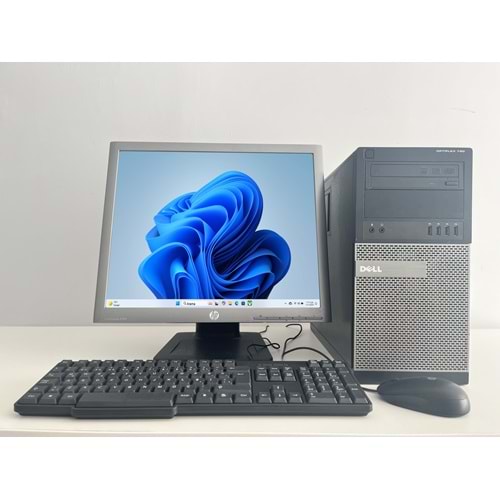 Dell Optiplex 790 Tower / İ3-3320- 3.30ghz / 8Gb Ddr3 /128Gb SSD+250Gb HDD /2. EL BİLGİSAYAR / Hp Ips Pıvot 19