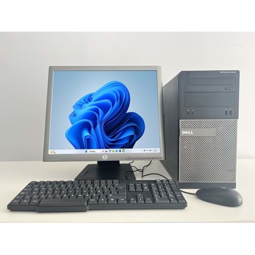 Dell Optiplex 3010 Tower / i3-4150 3.50Ghz / 16Gb Ddr3 / 240Gb SSD+120Gb HDD / 2. EL BİLGİSAYAR / Hp Ips Pivot 19