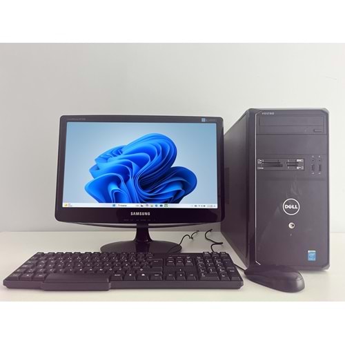 Dell Vostro / i5-4570s 3.60Ghz / 16Gb DDR3 / 240Gb SSD+250Gb HDD / 2. EL BİLGİSAYAR / Samsung 19