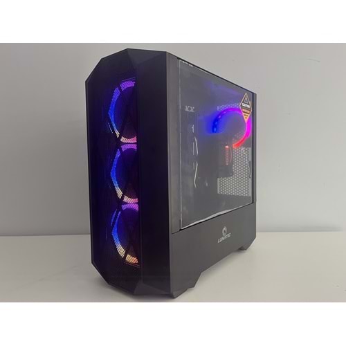 İ5-13400 Turbo: 4.60Ghz RX580 Gddr5 8Gb Ekran Kartı 16Gb Ddr4 Ram Wd Green 512Gb NVMe Ssd H610ME Anakart Rampage 650W Psu Lunatıc Gaming Kasa