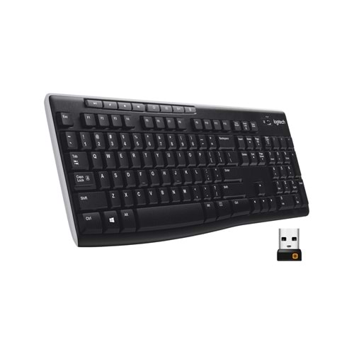 Logitech K270 Tam Boyutlu Kablosuz Türkçe Klavye - Siyah