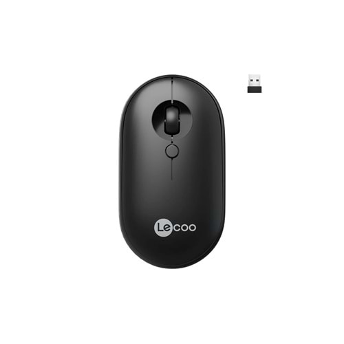 Lecoo WS212 Kablosuz 1600DPI 4 Tuşlu Optik Mouse Siyah