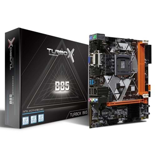 Turbox WorkTeam B85(H81) Sata M2 DDR3 1600MHz Usb 3.0 Vga Hdmi Ses Lan 1150P 4.Gen Anakart